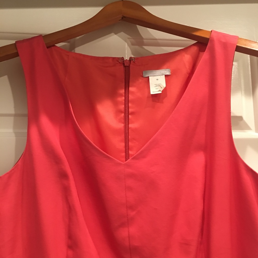 Dress-slight pull in split/see pic.-coral color